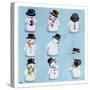 Snowmen-Louise Tate-Stretched Canvas