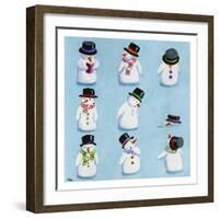 Snowmen-Louise Tate-Framed Giclee Print