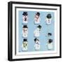 Snowmen-Louise Tate-Framed Giclee Print