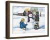 Snowmen-Laurie Korsgaden-Framed Giclee Print