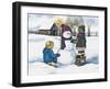 Snowmen-Laurie Korsgaden-Framed Giclee Print