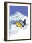 Snowmobile-Lantern Press-Framed Art Print