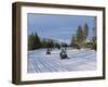 Snowmobiling in the Western Area of Yellowstone National Park, Montana, USA-Alison Wright-Framed Premium Photographic Print