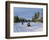 Snowmobiling in the Western Area of Yellowstone National Park, Montana, USA-Alison Wright-Framed Photographic Print