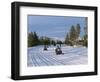 Snowmobiling in the Western Area of Yellowstone National Park, Montana, USA-Alison Wright-Framed Photographic Print