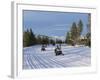 Snowmobiling in the Western Area of Yellowstone National Park, Montana, USA-Alison Wright-Framed Photographic Print