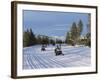 Snowmobiling in the Western Area of Yellowstone National Park, Montana, USA-Alison Wright-Framed Photographic Print