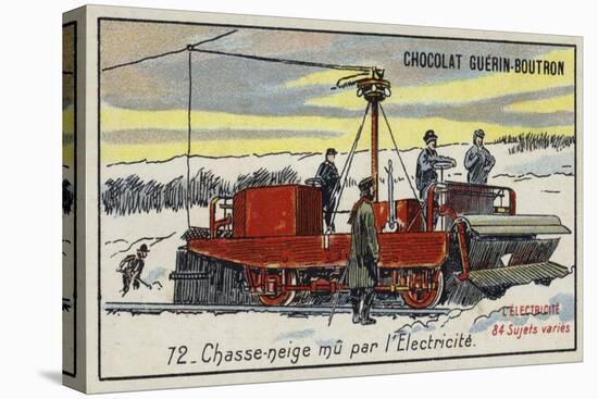 Snowplough Powered by Electricity-null-Stretched Canvas