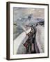 "Snowplows at Snoqualmie Pass," February 6, 1960-John Clymer-Framed Giclee Print