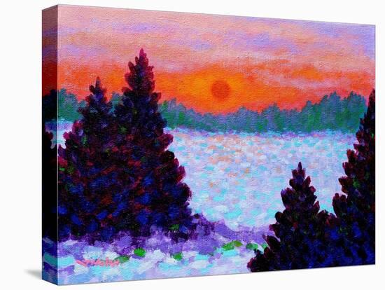 Snowscape-John Nolan-Stretched Canvas