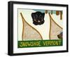 Snowshoe Vermont Black-Stephen Huneck-Framed Giclee Print