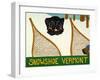 Snowshoe Vermont Black-Stephen Huneck-Framed Giclee Print