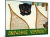 Snowshoe Vermont Black-Stephen Huneck-Mounted Giclee Print