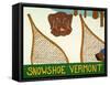 Snowshoe Vermont Choc-Stephen Huneck-Framed Stretched Canvas