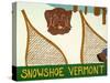 Snowshoe Vermont Choc-Stephen Huneck-Stretched Canvas