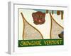 Snowshoe Vermont Choc-Stephen Huneck-Framed Giclee Print