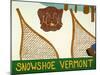 Snowshoe Vermont Choc-Stephen Huneck-Mounted Giclee Print