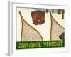 Snowshoe Vermont Choc-Stephen Huneck-Framed Giclee Print