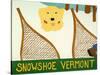 Snowshoe Vermont Yellow-Stephen Huneck-Stretched Canvas