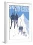 Snowshoe, West Virginia - Skiers on Lift-Lantern Press-Framed Art Print