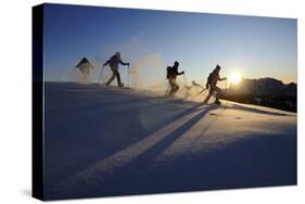 Snowshoeing, Hemmersuppenalm, Reit Im Winkl, Bavaria, Germany (Mr)-Norbert Eisele-Hein-Stretched Canvas
