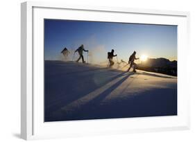 Snowshoeing, Hemmersuppenalm, Reit Im Winkl, Bavaria, Germany (Mr)-Norbert Eisele-Hein-Framed Photographic Print