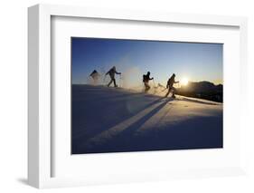 Snowshoeing, Hemmersuppenalm, Reit Im Winkl, Bavaria, Germany (Mr)-Norbert Eisele-Hein-Framed Photographic Print