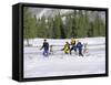 Snowshoeing, Sun Valley, Idaho, USA-null-Framed Stretched Canvas