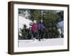 Snowshoeing, Sun Valley, Idaho, USA-null-Framed Photographic Print