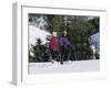Snowshoeing, Sun Valley, Idaho, USA-null-Framed Photographic Print