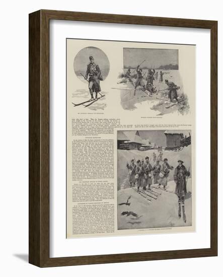 Snowshoes in Warfare-null-Framed Giclee Print