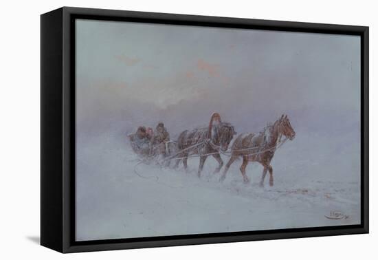 Snowstorm, 1901-Nikolai Nikolayevich Karasin-Framed Stretched Canvas