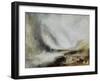 Snowstorm and Avalanche in Val D'Aosta-J. M. W. Turner-Framed Art Print