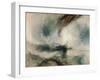 Snowstorm at Sea, 1842-J^ M^ W^ Turner-Framed Premium Giclee Print