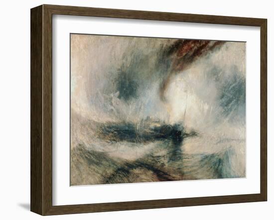 Snowstorm at Sea, 1842-J^ M^ W^ Turner-Framed Giclee Print