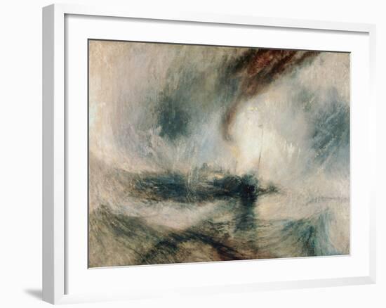 Snowstorm at Sea, 1842-J^ M^ W^ Turner-Framed Giclee Print