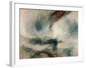 Snowstorm at Sea, 1842-J^ M^ W^ Turner-Framed Giclee Print