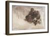 Snowstorm, Children-Nikolai Petrovich Bogdanov-Belsky-Framed Giclee Print