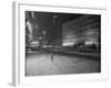 Snowstorm in New York City Leaves times Square Deserted-Frank Mastro-Framed Photographic Print