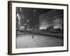 Snowstorm in New York City Leaves times Square Deserted-Frank Mastro-Framed Photographic Print