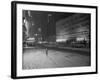 Snowstorm in New York City Leaves times Square Deserted-Frank Mastro-Framed Photographic Print