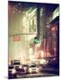 Snowstorm on 42nd Street in Times Square by Night-Philippe Hugonnard-Mounted Photographic Print