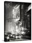 Snowstorm on 42nd Street in Times Square by Night-Philippe Hugonnard-Stretched Canvas