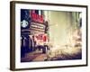 Snowstorm on 42nd Street in Times Square by Night-Philippe Hugonnard-Framed Photographic Print