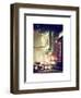 Snowstorm on 42nd Street in Times Square by Night-Philippe Hugonnard-Framed Art Print