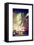 Snowstorm on 42nd Street in Times Square by Night-Philippe Hugonnard-Framed Stretched Canvas