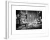 Snowstorm on 42nd Street in Times Square by Night-Philippe Hugonnard-Framed Art Print