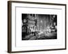 Snowstorm on 42nd Street in Times Square by Night-Philippe Hugonnard-Framed Art Print