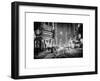 Snowstorm on 42nd Street in Times Square by Night-Philippe Hugonnard-Framed Art Print