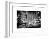 Snowstorm on 42nd Street in Times Square by Night-Philippe Hugonnard-Framed Art Print